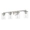 Z-Lite Thayer Vanity, 4-Light, 30.75 In.W x 5.75 In.L x 8.75 In.H, Brushed Nickel/Clear 742-4V-BN - alternate 3
